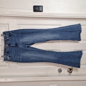 Juicy Couture Lunita Flare Leg Denim Jeans Women 11/30 Bling